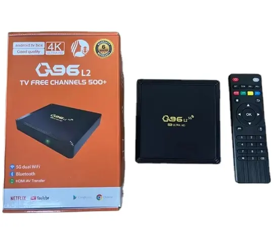 Pabrik terbaru termurah Q96 L2 set TV jaringan-top box Android player kotak TV produsen Bluetooth 5G rumah
