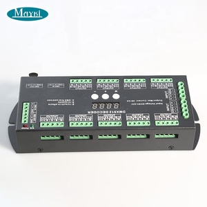 DC12-24V DMX512 декодер 36 каналов светодиодный диммер контроллер 36CH DMX декодер для RGBW СИД полосные осветители