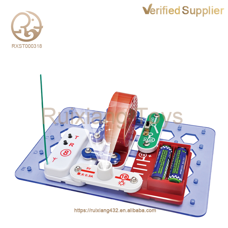 FM radio electronic building block toy