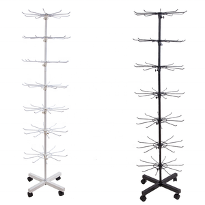 RH-DR07 1600*400mm Movable Seven Layers <strong>Wire</strong> <strong>Hooks</strong> <strong>Display</strong> <strong>Rack</strong> Jewelry <strong>Display</strong> Stands