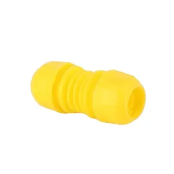 Conector de tubería de agua de plástico Conector rápido de tubería de agua blanda Conector rápido de plástico amarillo Empalme de tubería de PVC