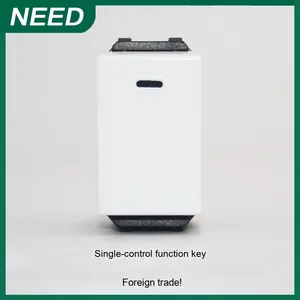 Single Control Function Key Module Supply Wall <strong>Switch</strong> Accessories-5001 120/118 Appearance Model One Glass <strong>Switch</strong> for EU UK US