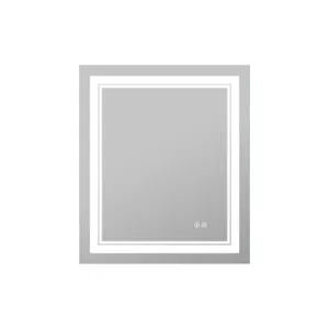 Modern Illuminated Bathroom Smart Led Hinged Makeup Mirror with Led <strong>Light</strong> Touch <strong>Sensor</strong> and Anti-Fog <strong>Function</strong> - Product Image 1
