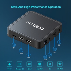 กล่องรับสัญญาณแอนดรอยด์4K TX20 TX10อัลตร้าทีวี6K HD 2.4G/5.8G WiFi Quad Core ปรับแต่งได้ตามต้องการ - Product Image 4