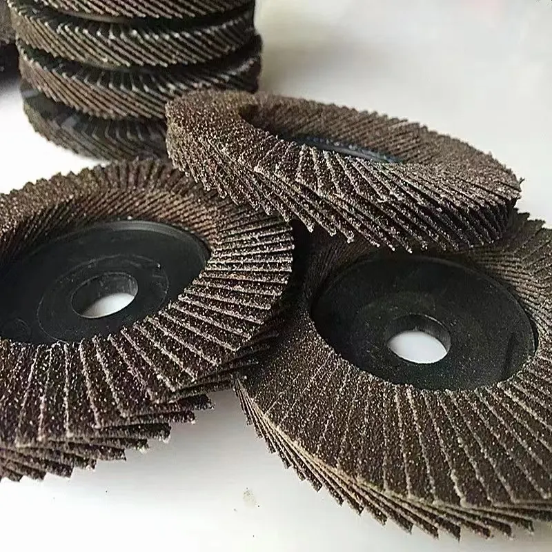 Discos de aleta de molienda abrasiva Disco de pulido 125 mm x 22,2mm Grano 40 para acero inoxidable, metal y madera