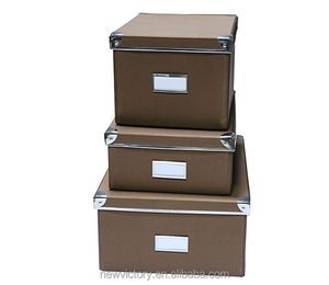 オフィス用カスタムカラー印刷FSCA4紙段ボール収納ファイルボックス - Product Image 4