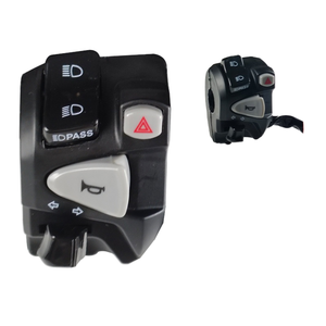 Phụ kiện xe máy-công tắc bật tín hiệu tay lái bên trái sửa đổi vật liệu nhựa Flash đôi - Product Image 2