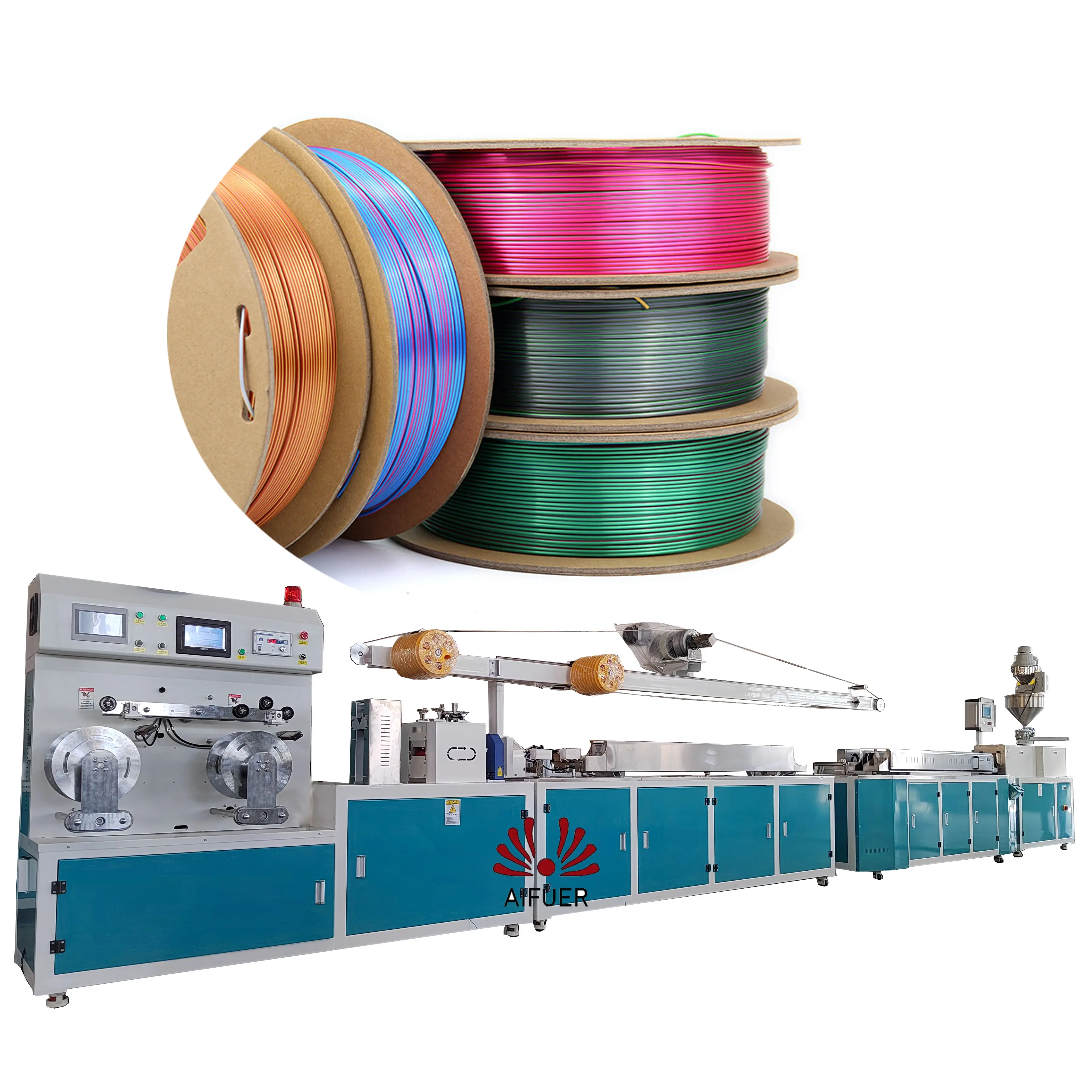 Machine de fabrication en usine Ligne d'extrusion de filament d'impression 3D/machine d'extrudeuse de filament