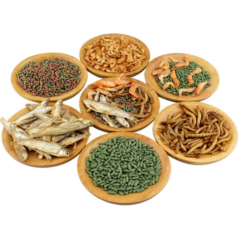 High quality Turtle food dried mealworm shrimp fish mix food for aquatic turtle