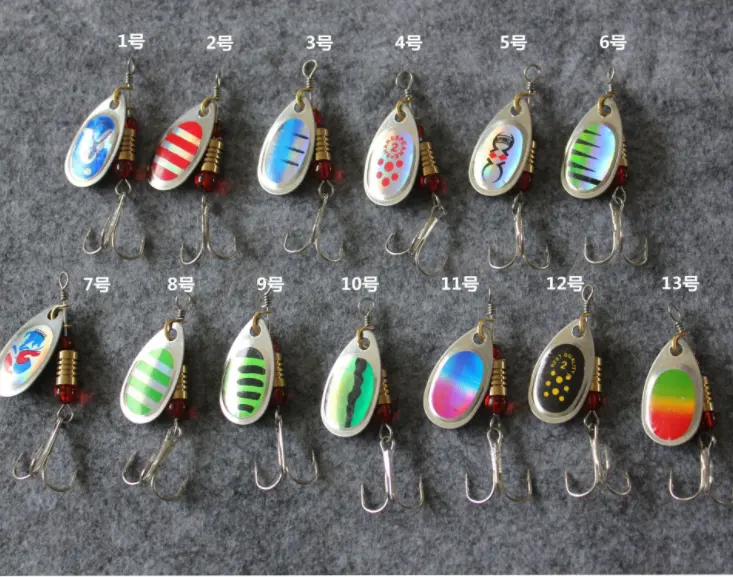 Baixo preço da alta qualidade girador de pesca isca para baixo pequeno bonito colher pesca spinner bait Metal iscas Duras