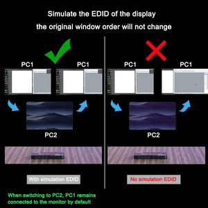 USB 3.0共享器KVM切换器集线器4进1出集线器共享转换器4端口4k 60hz高清MI KVM交换机 - Product Image 4