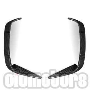 Oiomotors SQ Style Dry Carbon Fiber Rear Bumper Side Wind Canards Lip for BMW G22 G23 4Series