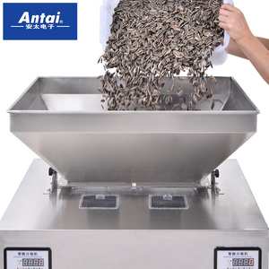 Hızlı hızlı iki kafa granülleri tozlar ative ative Multihead kantarı makinesi yarı otomatik tartı dolum paketleme makinesi