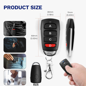 Diese RF 433MHZ universale duplicatore Clone telecomando 4 pulsante ABCD trasmettitore telecomando per gadget auto casa porta Garage - Product Image 5