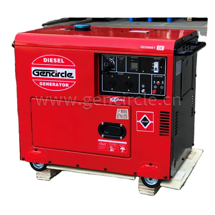 Kleine Ac Output Elektrische Start Diesel Genset 3.2kw 5kw 6,5kw Stille Diesel Generator Met Avr/