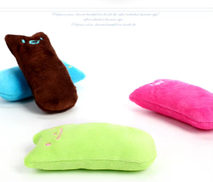 Juguete de hierba gatera de tela ecológica, juguetes interactivos con forma de Animal, gatos juguetones, animales pequeños encantadores, juguete para masticar mascotas - Product Image 3