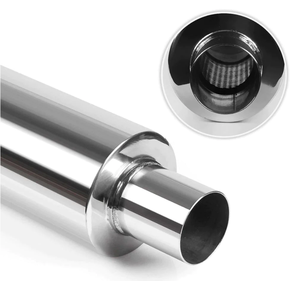 2.5 egzoz borusu performans susturucu yarış egzoz borusu sistemi yüksek akış eğimli mavi yanmış egzoz İpuçları - Product Image 5