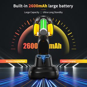 Escáner Industrial Bluetooth NETUM 2017 actualizado 2600mAh base de carga inalámbrica 2D 1D lector de código de barras protección contra caídas polvo - Product Image 4