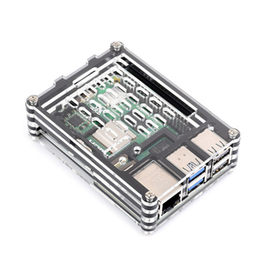Aismartlink unterstützt die Installation des offiziellen aktiven Kühlers, des transparenten und schwarzen Acryl gehäuses für Raspberry Pi 5 - Product Image 1