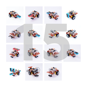 Attrezzature didattiche per l'apprendimento di Starter Kit per studenti con stelo da lavoro per auto programmabile con telaio Robot Kit per bambini