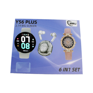 2-in-1 TWS Smartwatch kablosuz kulaklık Set Y56 artı IOS uyumluluk etkinlik izci kare şekli ile bir hediye kutusunda sunulan - Product Image 2