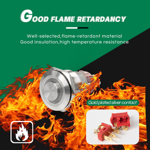 LVBO Momentary 19mm 22mm Metal <strong>Button</strong> <strong>Switch</strong> on Off Spdt <strong>Dpdt</strong> Metal Momentary <strong>Push</strong> <strong>Button</strong> <strong>Switch</strong> 12mm - Product Image 5