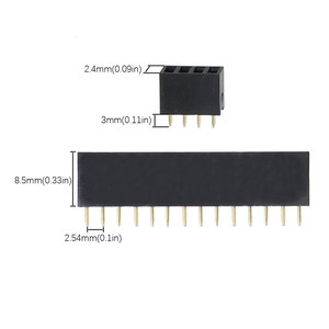 2.54mm単列メスヘッダーソケット1 * 5PPCBソケットコネクタメスヘッダー - Product Image 5