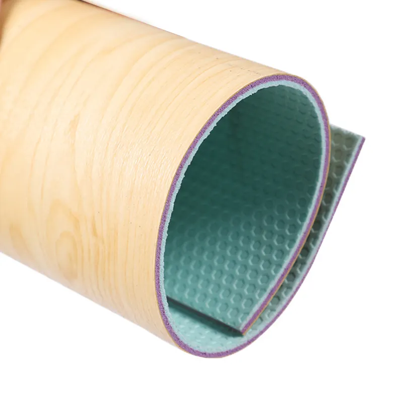 4.5 Mm Multi Indoor Woodgrain Badminton Basketbal Tennis Pvc Roll Sport Vinyl Vloeren