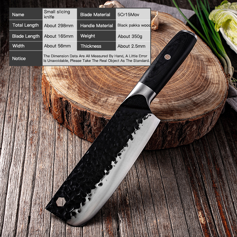 Newest Handmade 2 Pcs Butcher Knife Kitchen Cleaver High Carbon Clad Steel Slicing Knife For Chef Chopping Knife