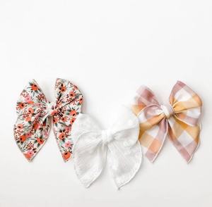 Custom Handcrafted Floral Fable <strong>Bow</strong> Hair Clip for Baby Girls and Teenagers Handmade Large Hair <strong>Bow</strong> - Product Image 1