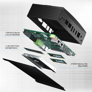 New Intel Core I5 Industrial Desktop Micro Computer Fanless Dual LAN DDR4 RAM Windows 11 OS GPIO Mini PC - Product Image 3