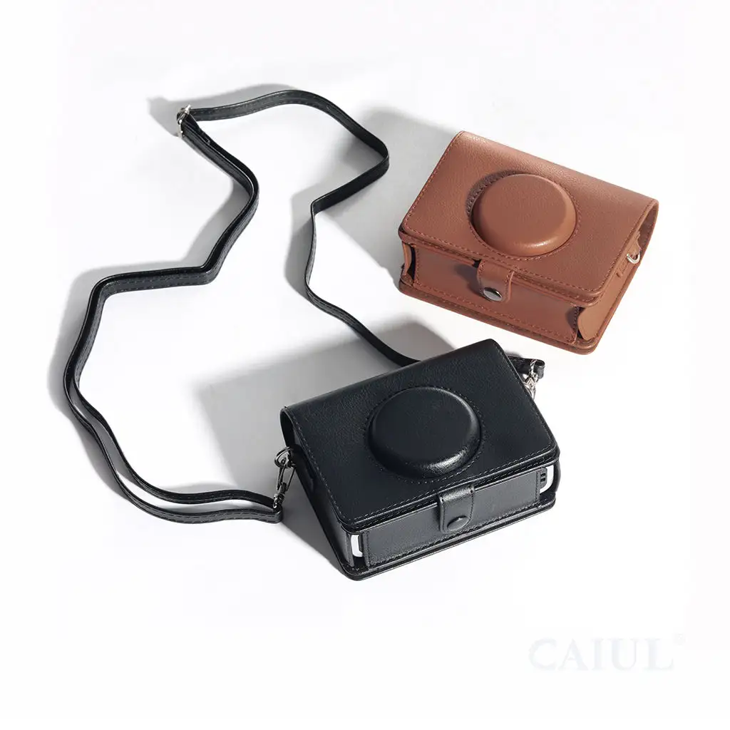 Fujifilminstaxカメラ用のカスタムPUレザーカメラケース保護カメラバッグ