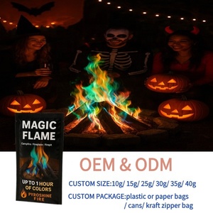 Confezione da 50 mistici fiamme arcobaleno magiche colorate per altre decorazioni per feste e accessori da campeggio - Product Image 5