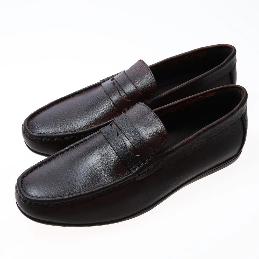 Man Loafers Autumn Cool Flats Shoes Cow Leather Casual Boat Classical Moccasins Men Shoes