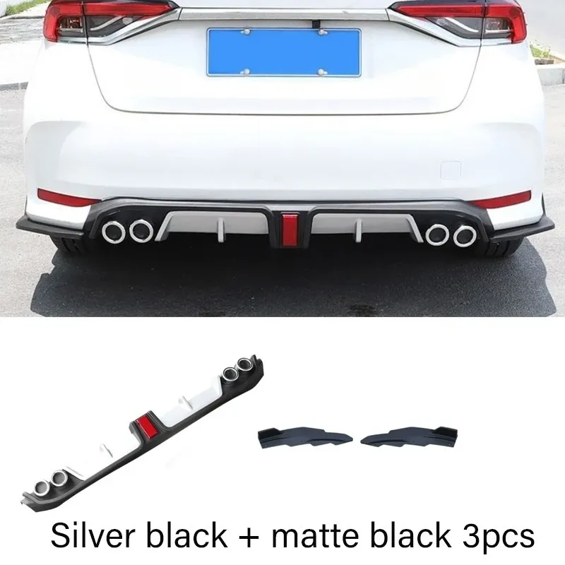 Silver Black 3pcs