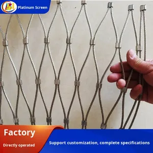 लचीले बुना हुआ स्टेनलेस स्टील तार जाल ड्रोन खनन मशीनरी के लिए कम ऊंचाई अवलोकन अलगाव संरक्षण जाल - Product Image 2