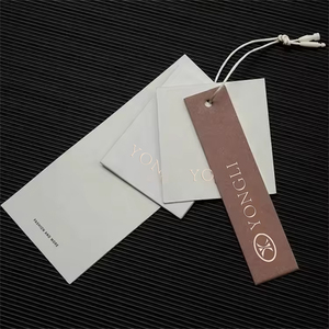 Eco-Friendly <strong>Custom</strong> Logo Embossed Hang <strong>Tag</strong> Art Paper Gift Jewelry Clothing <strong>String</strong> <strong>Tag</strong> - Product Image 3
