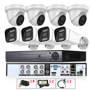 כל אחד אבטחת בית 8ch 2MP מלא צבע AHD CCTV מצלמות cctv ערכת מערכת שלמה עם 1TB דיסק קשיח