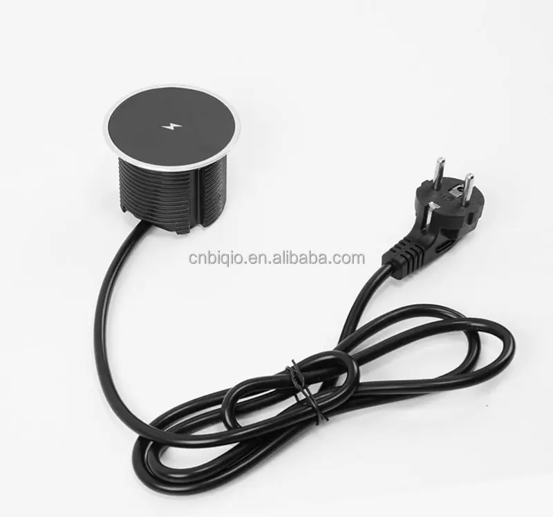 Desktop Table Top carregador sem fio com Power Plug para telefones iphones Samsung Galaxy no Office Home