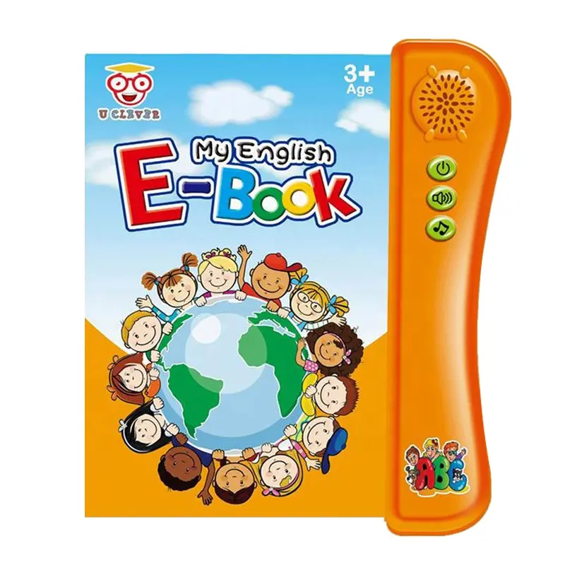 Lettore di e-Book libri di apprendimento precoce per bambini libri di apprendimento del suono per bambini macchina alfabeto ABC parole base libro giocattolo educativo