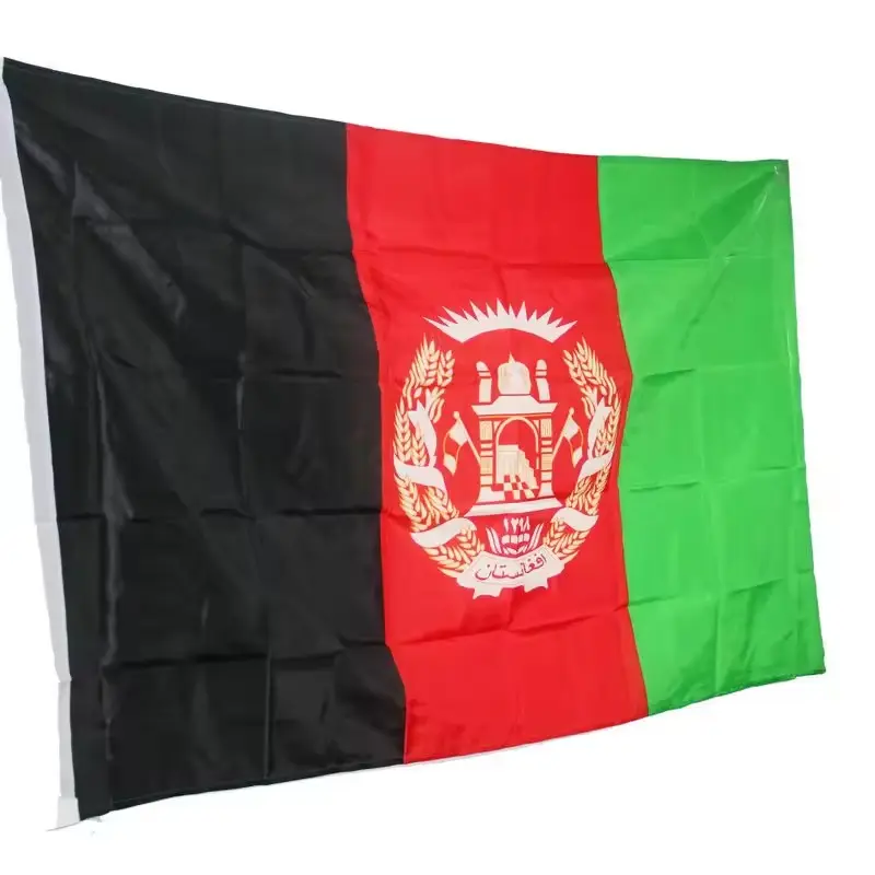 flagbanner kundenspezifische größe flagge afghanistan taliban afghanistan digitaldruck flagg banner