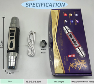 USBCホワイトイエローブルーレッドUV6ライト懐中電灯ジェムアンバージェイド識別用365nm395nmLEDトーチ6IN1LCDディスプレイ - Product Image 6