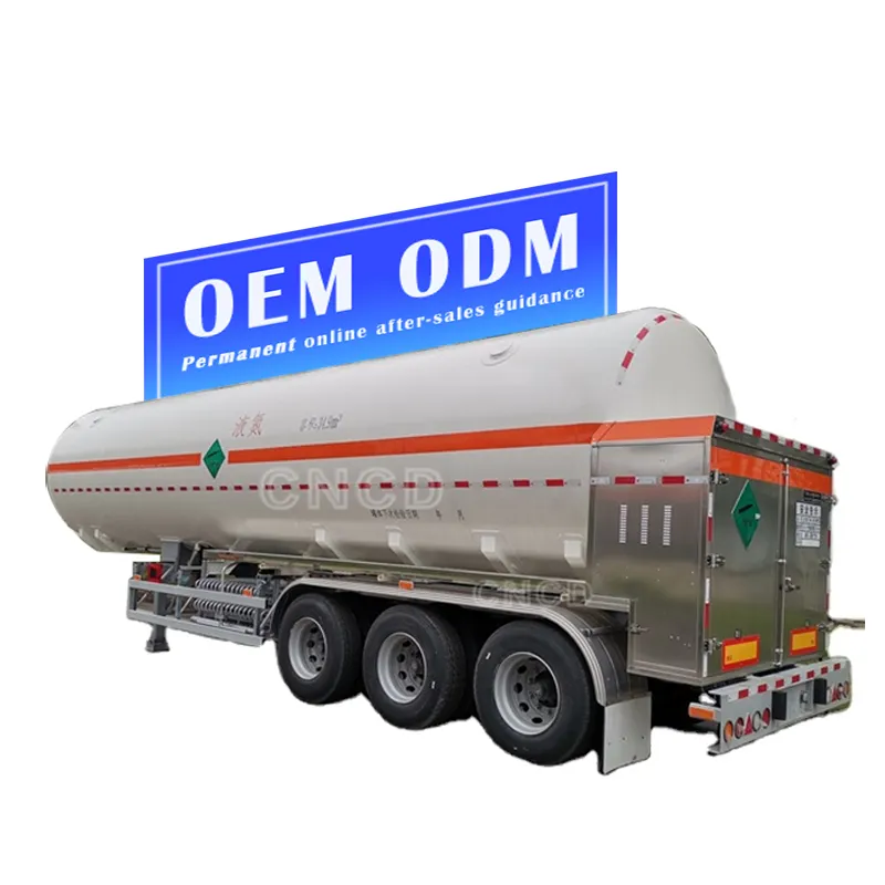 Asme 3 एक्सल एलपीजी गैस टैंक प्रोपेन ट्रांसपोर्ट रोड टैंकर सेमी ट्रेलर ट्रक बिक्री के लिए