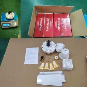 出口公司制造的24英寸家用装饰金属吊扇，带遥控可折叠四叶片设计 - Product Image 4
