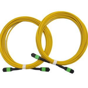 High Quality SingMode 12 24 Core Fiber Optic Communication Cables MPO <strong>MTP</strong> Patch Cord <strong>Trunk</strong> Cable for Data Center - Product Image 1