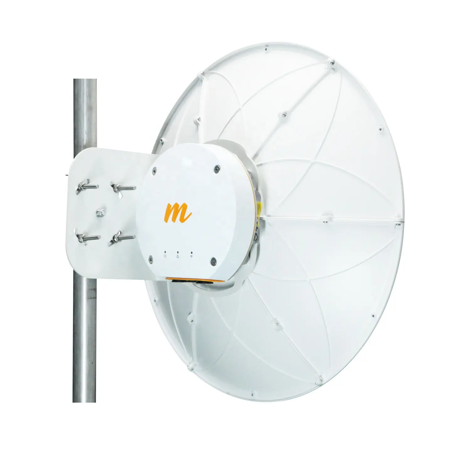 Antena parabólica para microondas, dispositivo de microonda de 10,7-11,7 GHz, 0,6 M, 2 pies de alta ganancia, polarizada Dual, para MIMOSA B11 y Ubiquiti Airfiber cambium