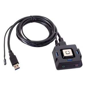 RGEEK PC Desktop Wired Power <strong>Controller</strong> ON/OFF Reset with USB3.0 Button Switch <strong>Computer</strong> Accessory - Product Image 1