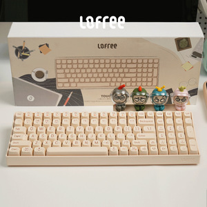 Lofree OE912 XiaoQiao 68 teclas inalámbricas para Bluetooth USB para Office Notebook Teclado mecánico intercambiable en caliente de tres modos - Product Image 4