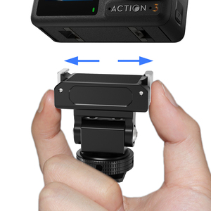 DJI için manyetik hızlı bırakma tabanı Osmo eylem 5 Pro/4/3 kamera tripodu kafa ile soğuk ayakkabı dağı tip C şarj genişleme tabanı - Product Image 5