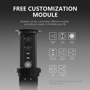 弹出插座厨房欧盟插头台插座隐藏弹出2025防水带快速充电USB 220V厨房欧盟 - Product Image 6